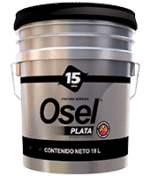 Pintura Emulsionada Acrílica Mate Osel Plata Germicida