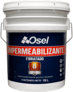 Impermeabilizante acrílico fibratado 8 años Rojo
