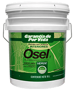 Pintura 100% Acrílica Osel Verde Siempre Limpia /Interiores